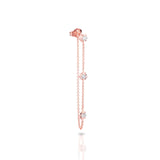 0.4 TCW Round Lab-Grown Diamond Chained Drop Earrings