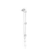 0.4 TCW Round Lab-Grown Diamond Chained Drop Earrings