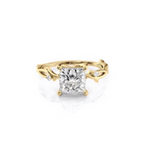 2 CT Princess Cut Twig Pave Lab-Grown Diamond Engagement Ring