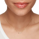 0.28 TCW Round Lab-Grown Diamond Arrow Necklace