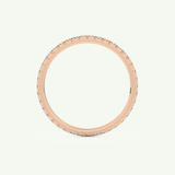 0.50 TCW Round Shaped Moissanite Full Eternity Wedding Band (US Size 8.25)