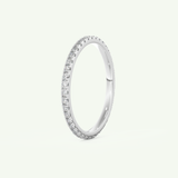 0.50 TCW Round Shaped Moissanite Full Eternity Wedding Band (US Size 8.25)