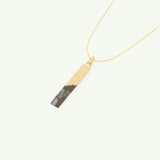 Photo Crafted Engravable Rectangle Bar Pendant Necklace