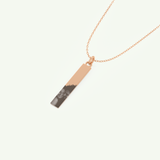 Photo Crafted Engravable Rectangle Bar Pendant Necklace