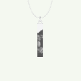 Photo Crafted Engravable Rectangle Bar Pendant Necklace