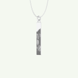 Photo Crafted Engravable Rectangle Bar Pendant Necklace