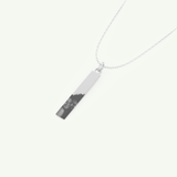 Photo Crafted Engravable Rectangle Bar Pendant Necklace
