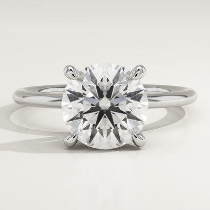 Round Cut Solitaire Lab-Grown Diamond Engagement Ring