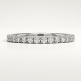 0.74 TCW Round Cut Lab-Grown Diamond Full Eternity Wedding Band