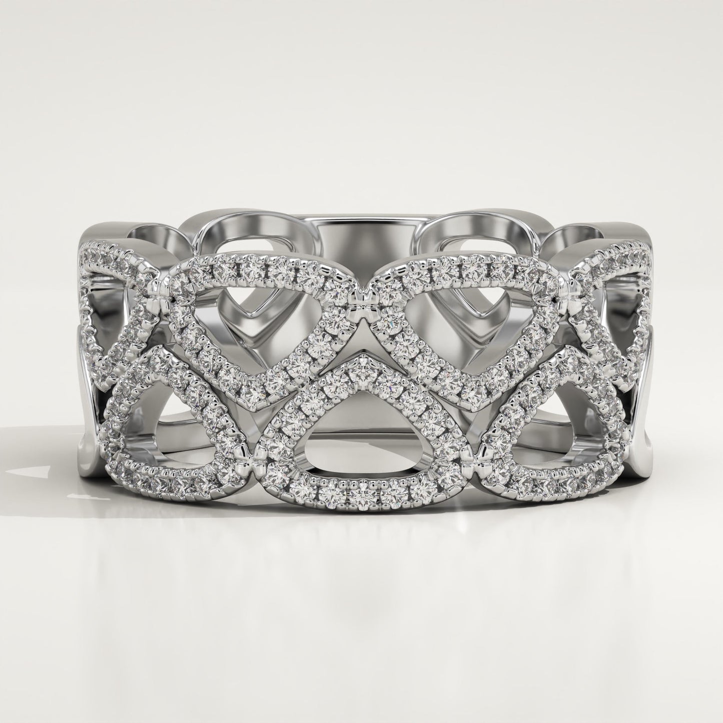0.32 TCW Round Lab-Grown Diamond Multi Stone Wedding Band