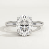 1.5 CT Oval Cut Solitaire Lab-Grown Diamond Engagement Ring