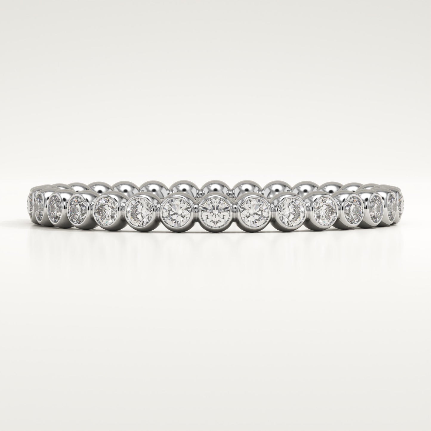 0.7 TCW Round Lab-Grown Diamond Full Eternity Wedding Band