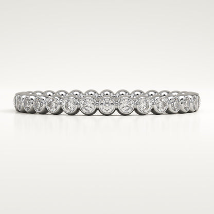0.7 TCW Round Lab-Grown Diamond Full Eternity Wedding Band