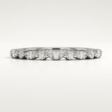 0.32 TCW Round & Marquise Cut Lab-Grown Diamond Half Eternity Wedding Band