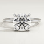 2.0 CT Round Cut Solitaire Lab-Grown Diamond Engagement Ring