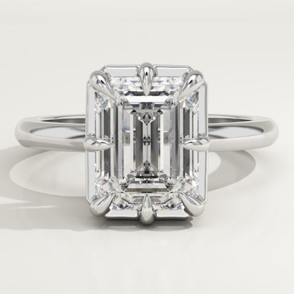 Emerald Cut Solitaire Lab-Grown Diamond Engagement Ring