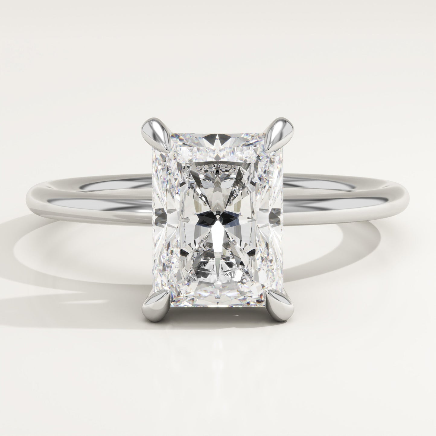 Radiant Cut Solitaire Lab-Grown Diamond Engagement Ring