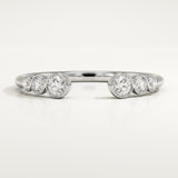 0.22 TCW Round Cut Lab-Grown Diamond Wedding Band