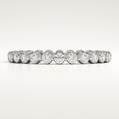 0.69 TCW Round Lab-Grown Diamond Full Eternity Wedding Band