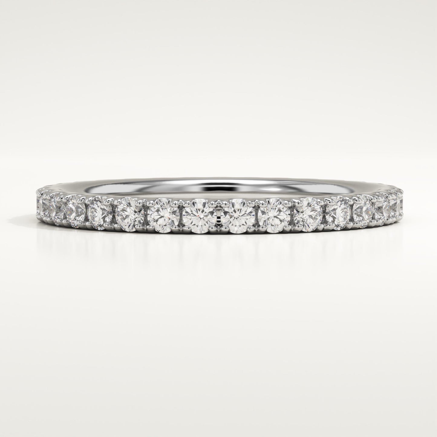 0.74 TCW Round Lab-Grown Diamond Full Eternity Wedding Band