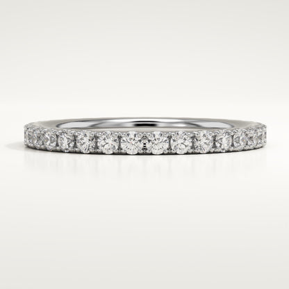 0.74 TCW Round Lab-Grown Diamond Full Eternity Wedding Band