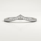 0.74 TCW Round Cut Lab-Grown Diamond Wedding Band