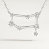 0.18 TCW Round Lab-Grown Diamond Gemini Constellation Necklace
