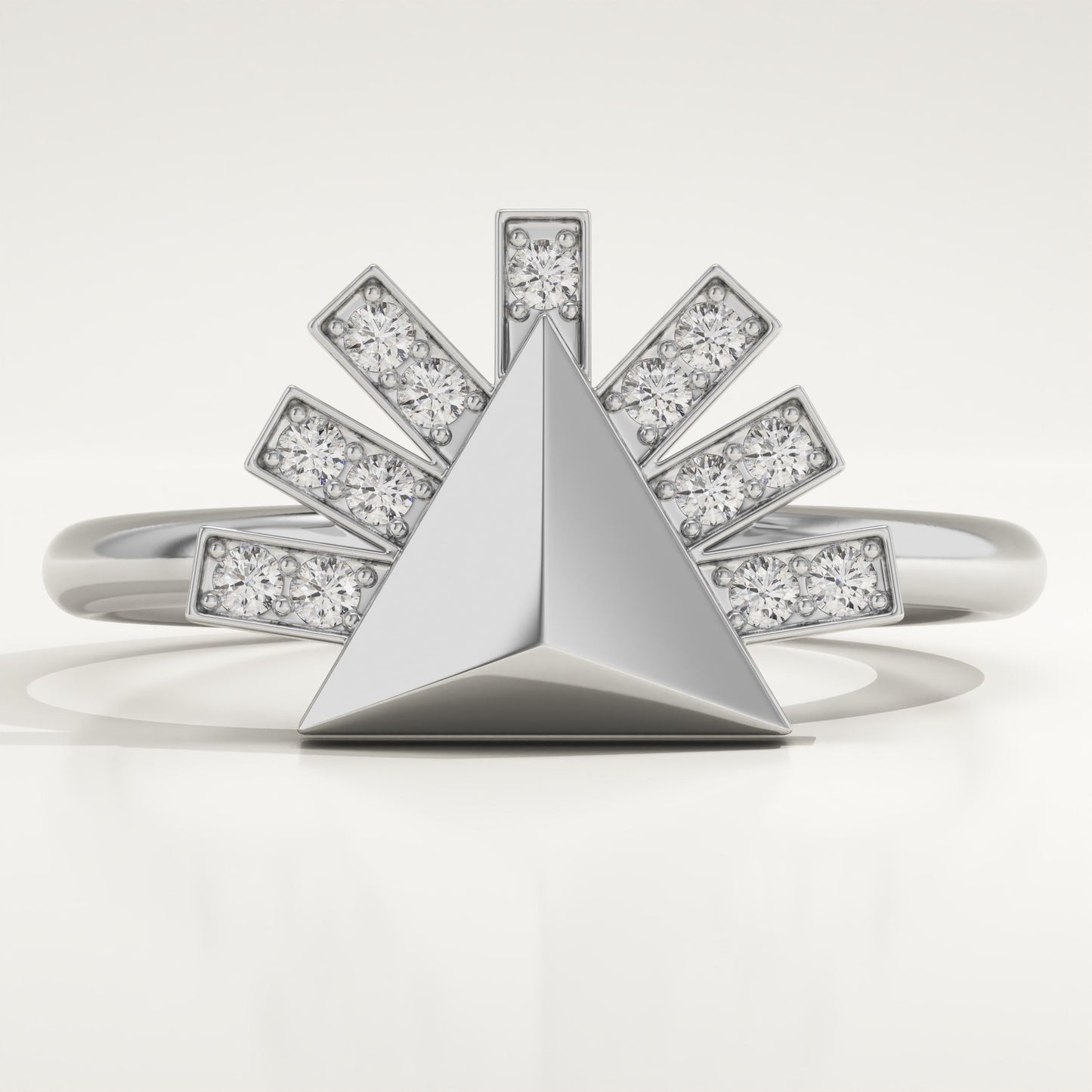 0.13 TCW Round Lab-Grown Diamond Unique Wedding Band