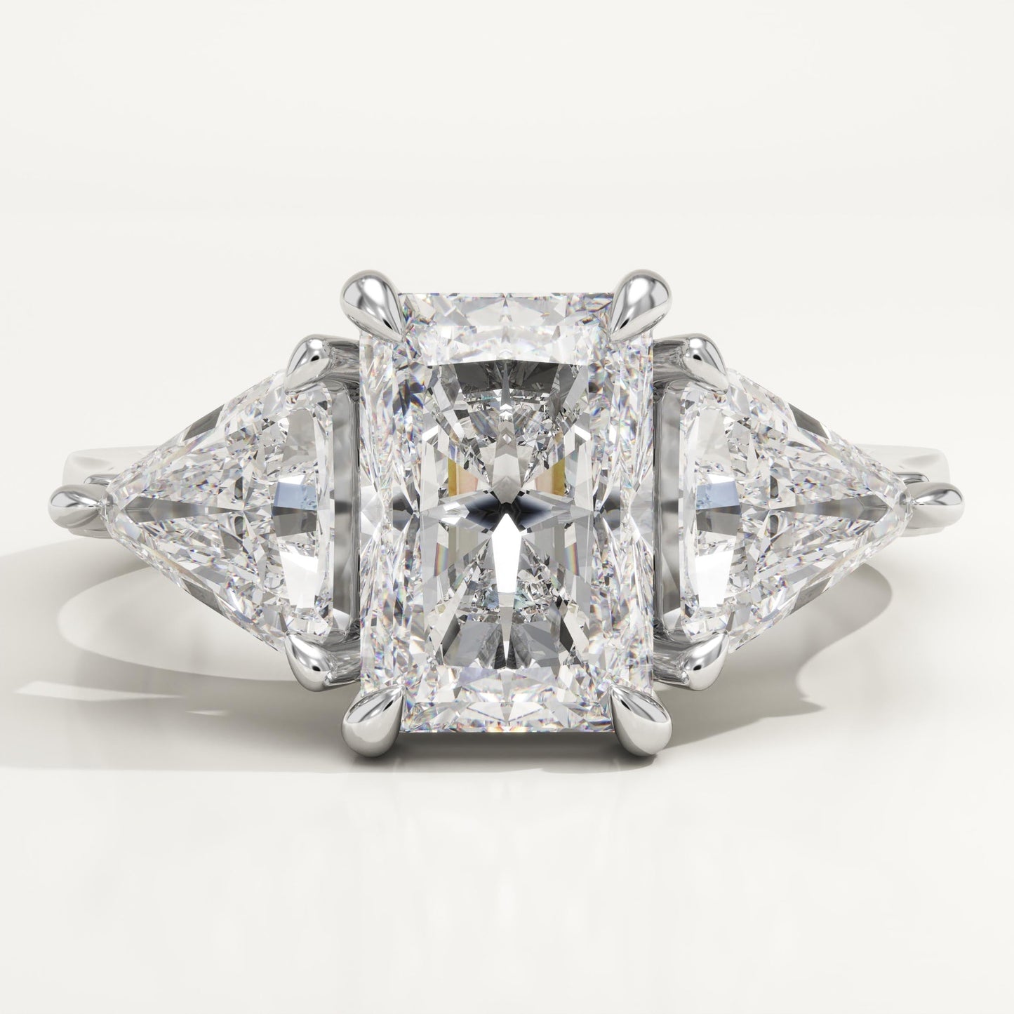 Radiant Cut Three Stone Lab-Grown Diamond Engagement Ring