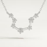 0.2 TCW Round Lab-Grown Diamond Leo Constellation Necklace