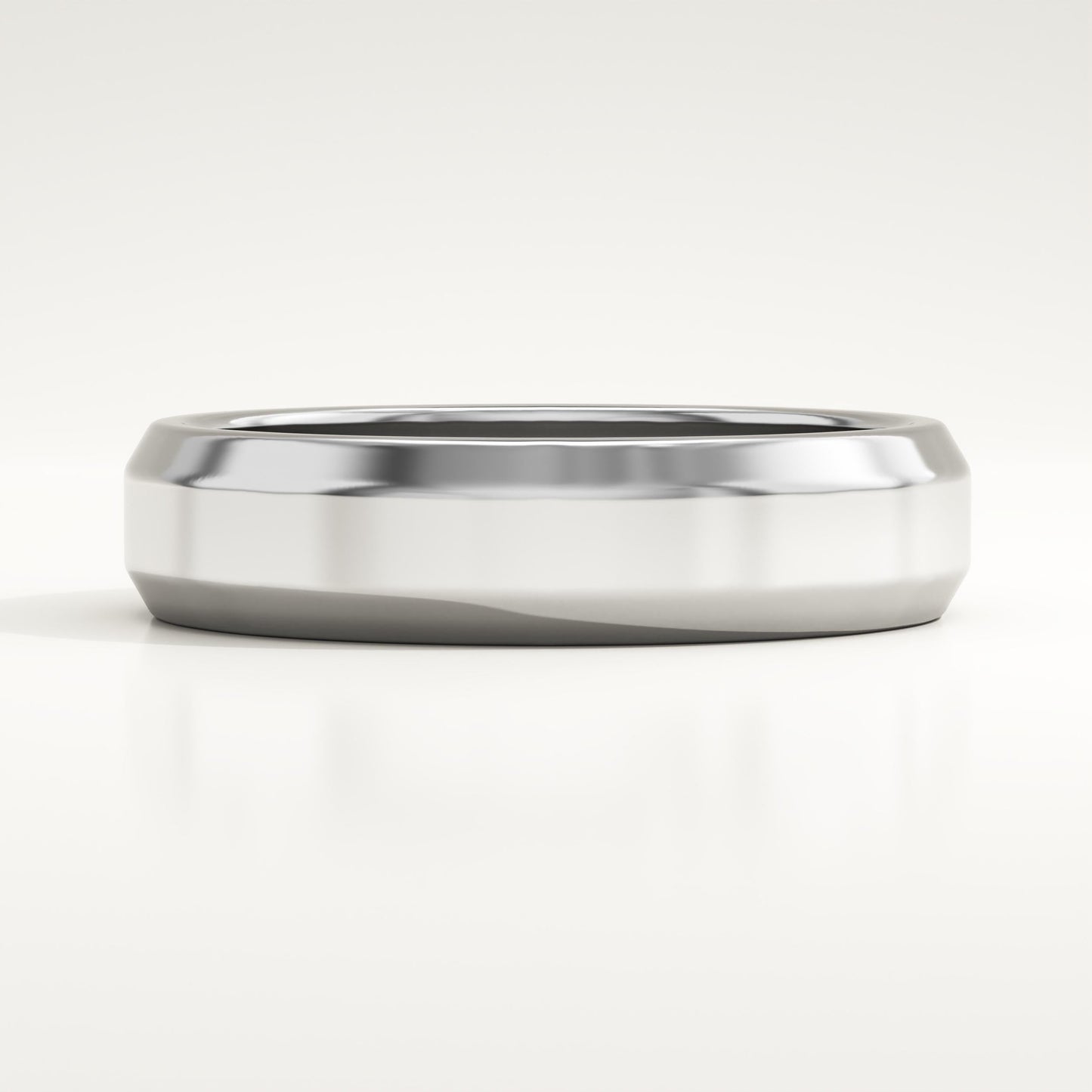 Beveled Edge Wedding Band