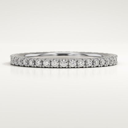 0.33 TCW Round Lab-Grown Diamond Full Eternity Wedding Band