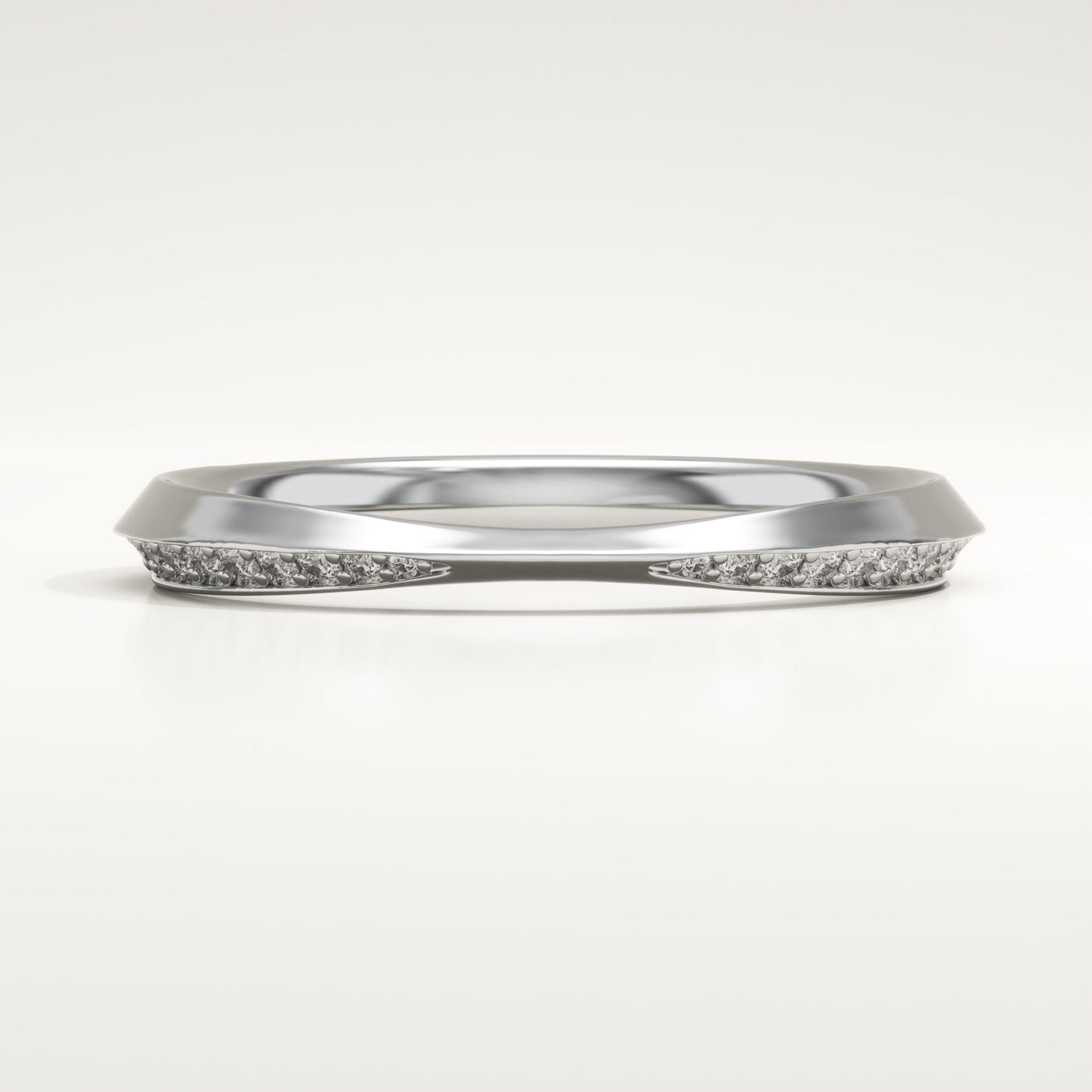 0.16 TCW Round Lab-Grown Diamond Channel Setting Wedding Band