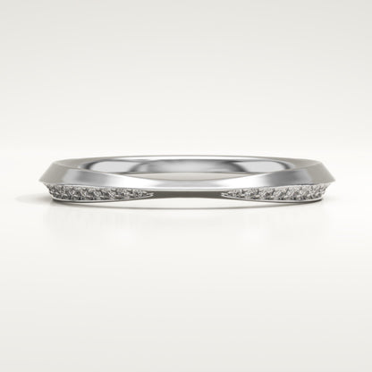 0.16 TCW Round Lab-Grown Diamond Channel Setting Wedding Band