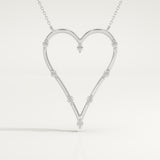 0.24 TCW Round Lab-Grown Diamond Charm Necklace