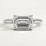 2.0 CT Emerald Cut Solitaire Lab-Grown Diamond Engagement Ring