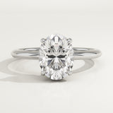 2.0 CT Oval Cut Solitaire Lab-Grown Diamond Engagement Ring