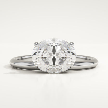 Oval Cut Solitaire Lab-Grown Diamond Engagement Ring