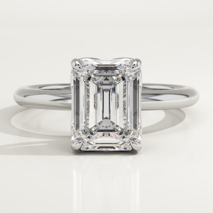Emerald Cut Solitaire Lab-Grown Diamond Engagement Ring