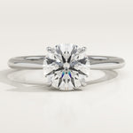 2.0 CT Round Cut Solitaire Lab-Grown Diamond Engagement Ring