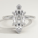1.5 CT Marquise Cut Solitaire Lab-Grown Diamond Engagement Ring