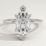 1.5 CT Marquise Cut Solitaire Lab-Grown Diamond Engagement Ring