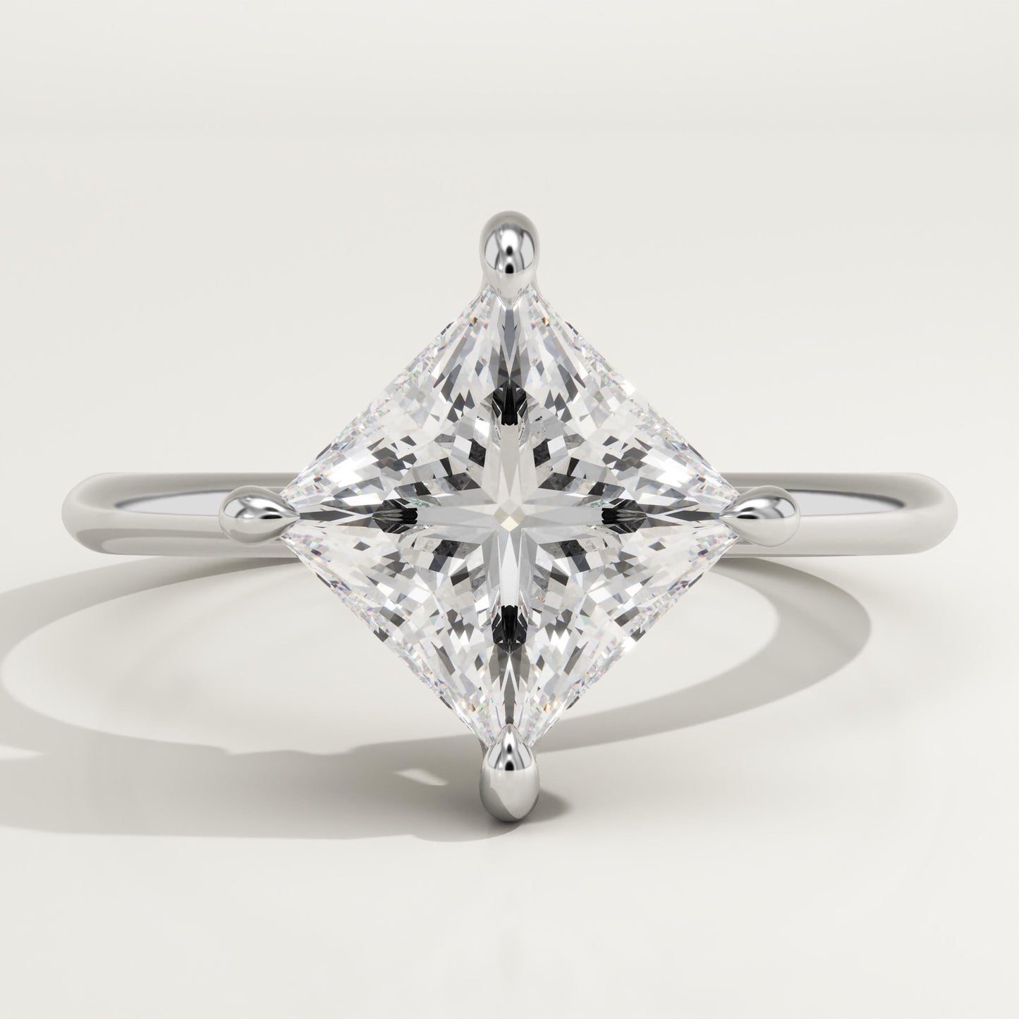 Princess Cut Solitaire Lab-Grown Diamond Engagement Ring