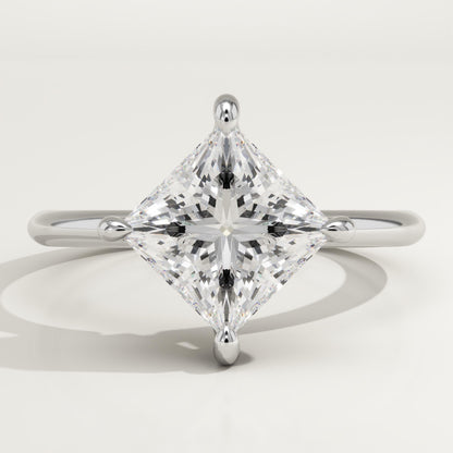 Princess Cut Solitaire Lab-Grown Diamond Engagement Ring