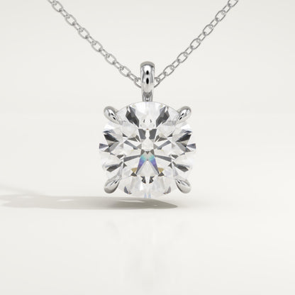 2 CT Round Lab-Grown Diamond Solitaire Necklace