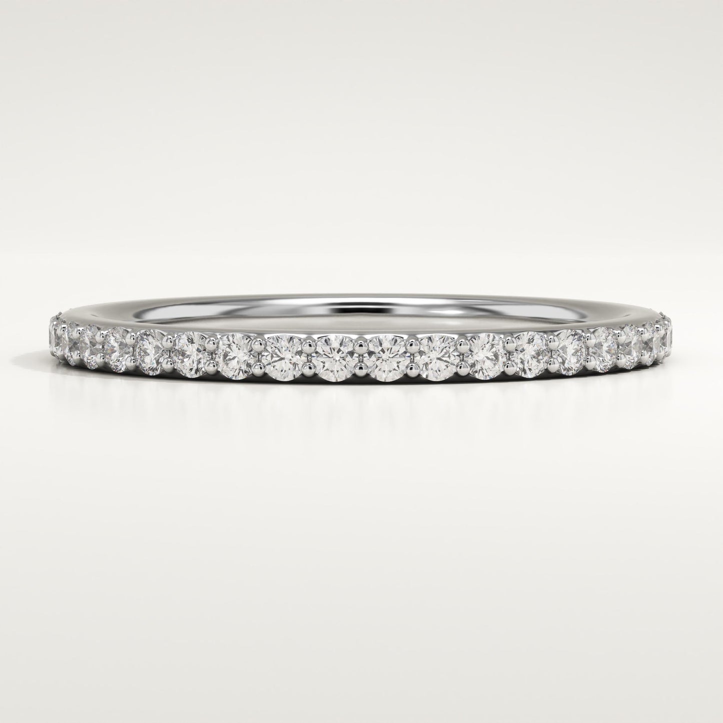 0.59 TCW Round Lab-Grown Diamond Full Eternity Wedding Band