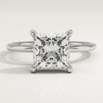 2.0 CT Princess Cut Solitaire Lab-Grown Diamond Engagement Ring