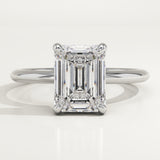 2.0 CT Emerald Cut Solitaire Lab-Grown Diamond Engagement Ring