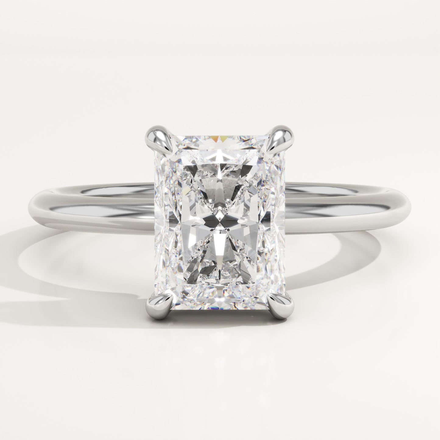 Radiant Cut Solitaire Lab-Grown Diamond Engagement Ring