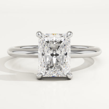 Radiant Cut Solitaire Lab-Grown Diamond Engagement Ring